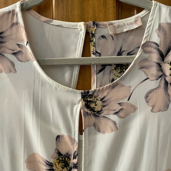 Altar’d State Neutral Floral Batwing Dress - Picture 3 of 3